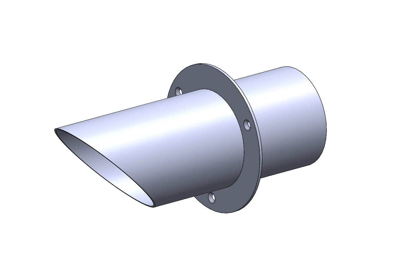 Transom Exit Silencer Tip -11753