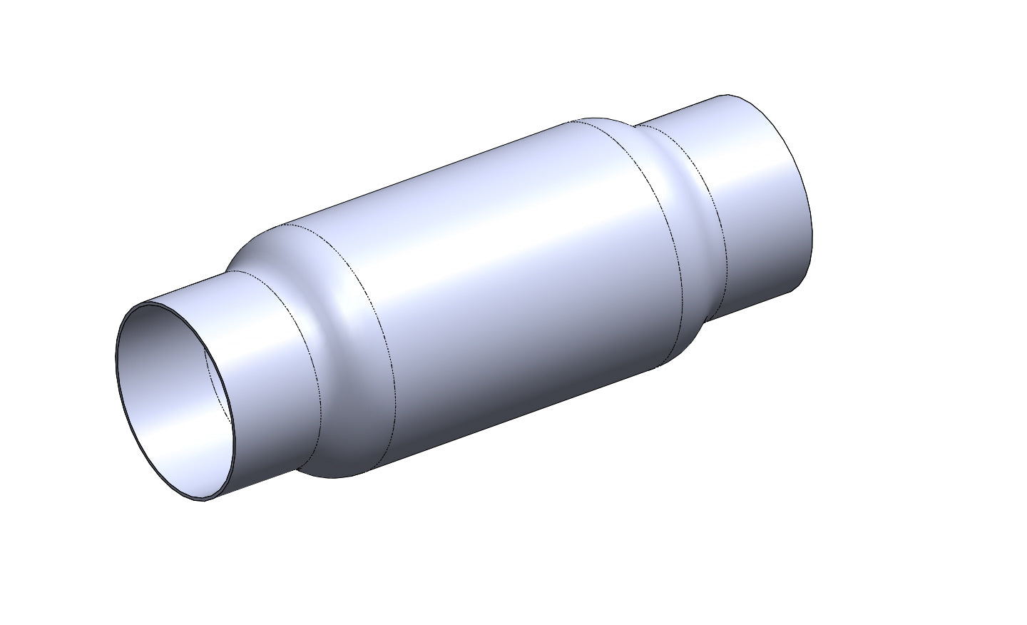 5" Hi-Flo Inline Muffler- 12000