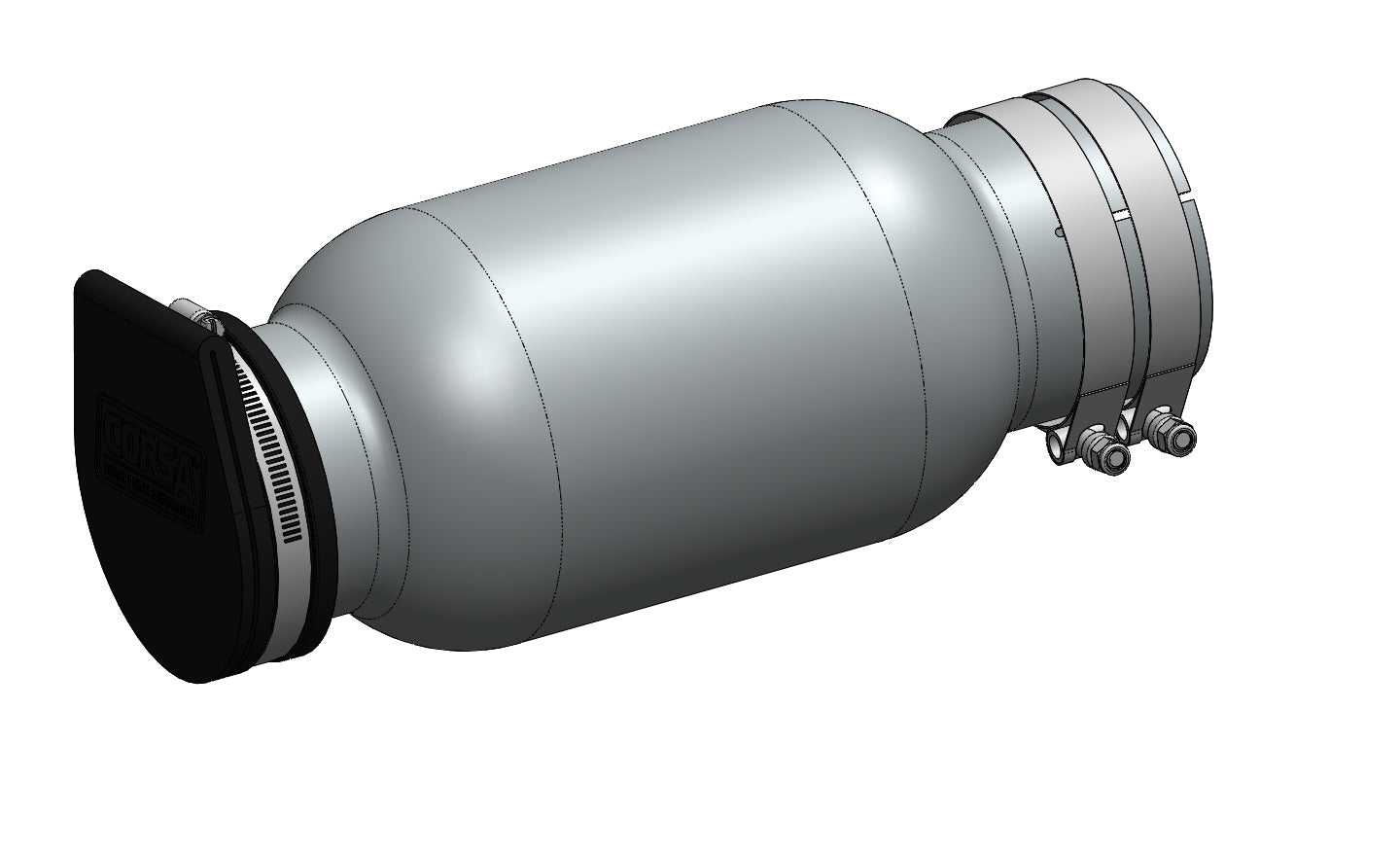 6" Clamp-On ASR Muffler -12600-3