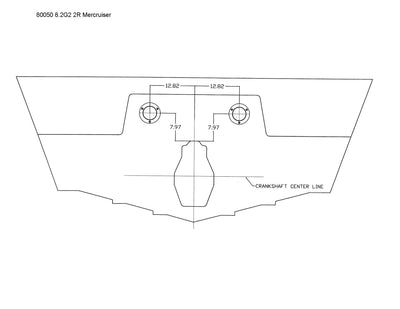 Captain's Call Transom Exit (Switchable)-2013 and Newer Mercruiser Model Years,  8.2L G2 Catalyzed with 2" Taller Riser Engines- 80050