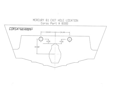 Captain's Call Transom Exit (Switchable, Exits at 454 Standard Locations)-2001-2011 Mercruiser Model Years, 8.1L Non-Catalyzed Standard Riser Engines- 81020-REPL