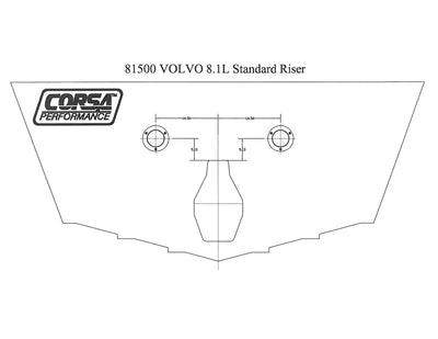 Captain's Call Transom Exit (Switchable)-2000-2006 Volvo Model Years, 8.1L Non-Catalyzed Standard Riser Engines- 81500